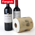 Customized waterproof matte lamination labels stickers with gold foil for wine bottle